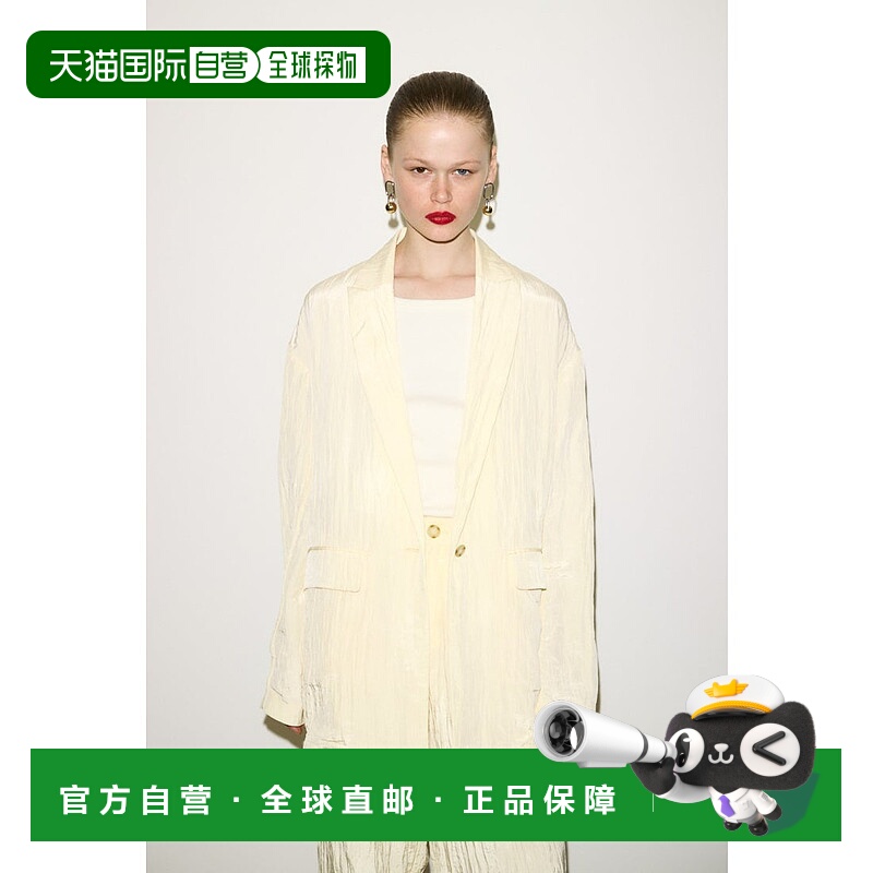 日本直邮SLY WRINKLE FINISH TAILOR 夹克 [SL3994EW030353] 米色