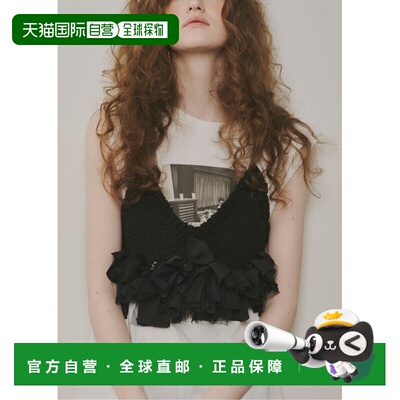 日本直邮J1U by LA BELLE ETUDE 女士多彩蝴蝶结针织背心 JUSNC25