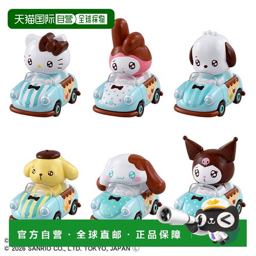 日本直邮TOMICA TUNES 三丽鸥角色 第2弹 6入盒装 [塔卡拉托米]