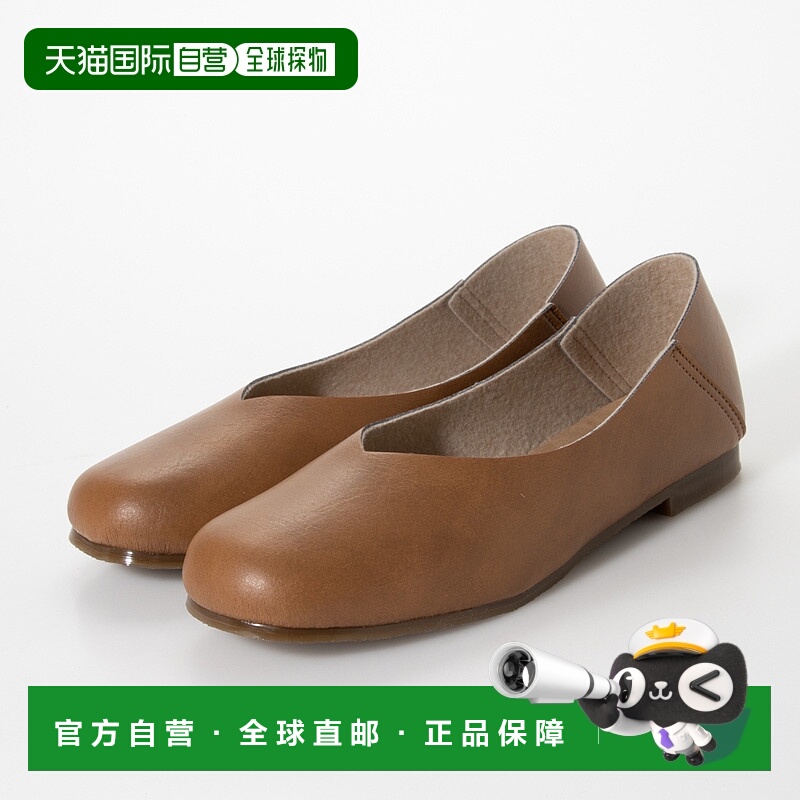 【日本直邮】Italico Rakuchin V-cut Flat Babouche 高跟鞋（驼