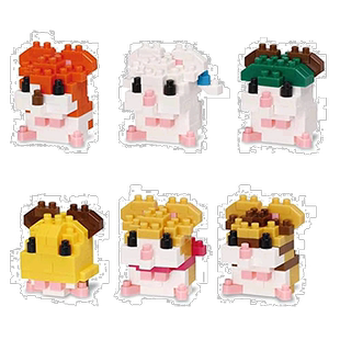 【日本直邮】Kawada河田 微型积木Nanoblock哈姆太郎vol2/6种NBMC
