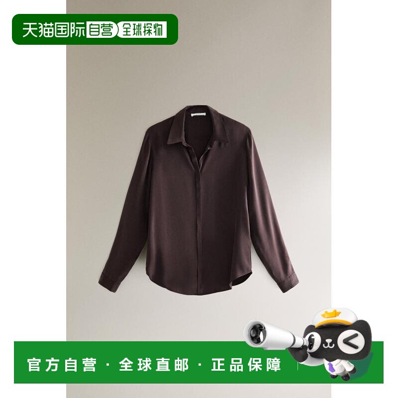 日本直邮Zara丝绸衬衫桑蚕丝长袖