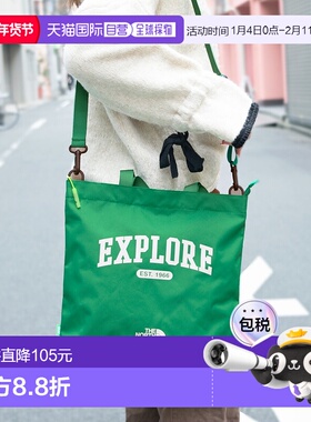 日本直邮 The North Face 包2WAY 手提包绿色儿童多交叉包 L NN2P