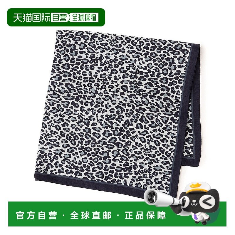 日本直邮SHIPS Leopard 豹纹真丝围巾 65*65