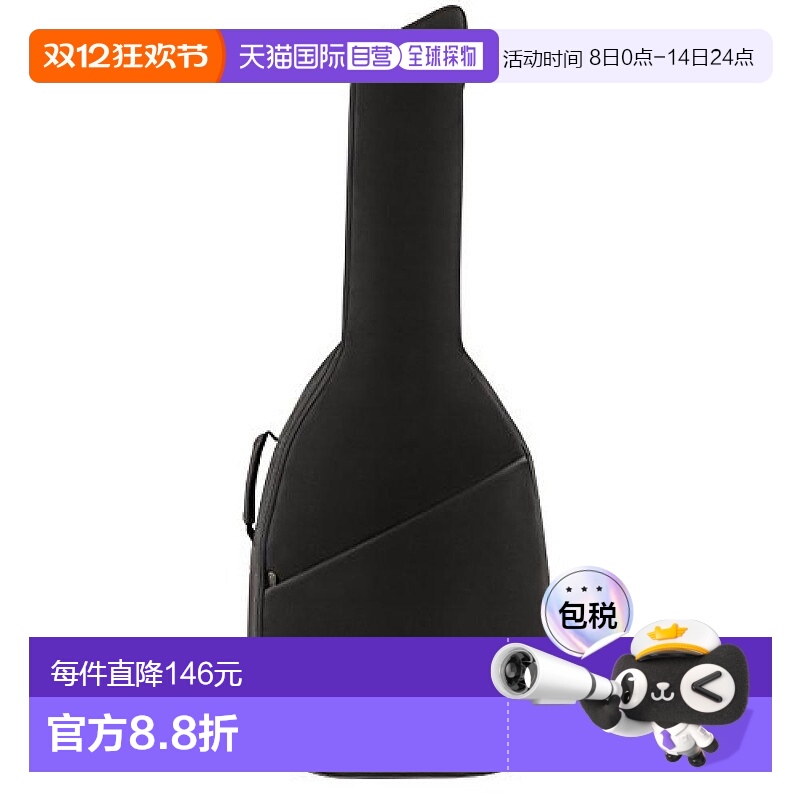 【日本直邮】Fender芬德男士包袋电吉他包FA405无畏千兆袋黑色