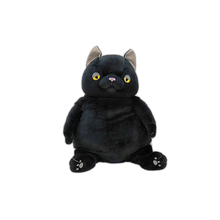 【日本直邮】SHINADA GLOBAL软萌小猫毛绒公仔 小黑 XL MONE-0880