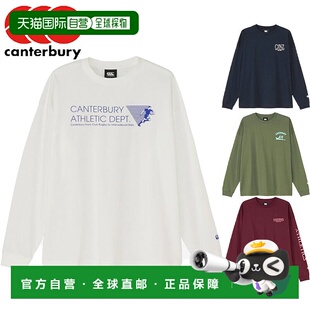 日本直邮Canterbury 男女士长袖Logo T恤休闲服饰上衣长袖T恤Cant