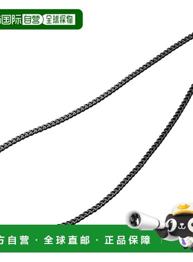 【日本直邮】法藤碳化钛链条项链 45cm 纯钛材质 碳化钛涂层 黑色