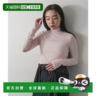 1h可退 日本直邮SENSE OF PLACE 女装 高领修身长袖T恤 细条纹显