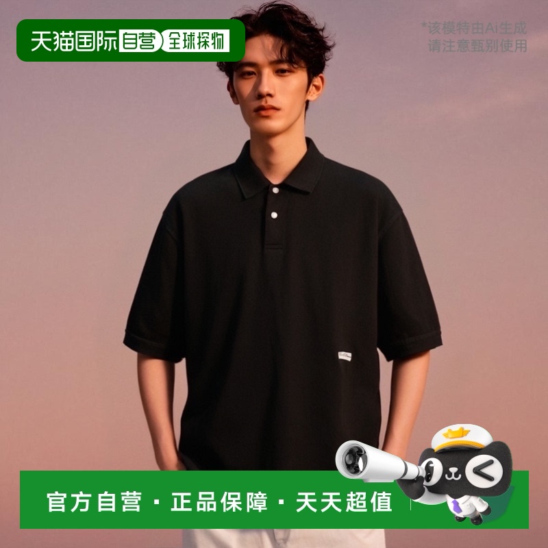 1h可退 日本直邮CAHLUMN男士复古鹿仔纹POLO衫 1027390900015短袖