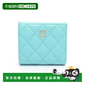 日本直邮中古Chanel香奈儿女A级95新small wallet小钱包牛皮短钱