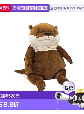 【日本直邮】SHINADA可爱软萌水濑毛绒公仔 棕色L 生日礼物玩具