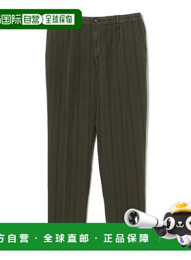 1h可退 日本直邮BRIGLIA 1949 男士麻棉混纺渐变条纹九分裤 24230