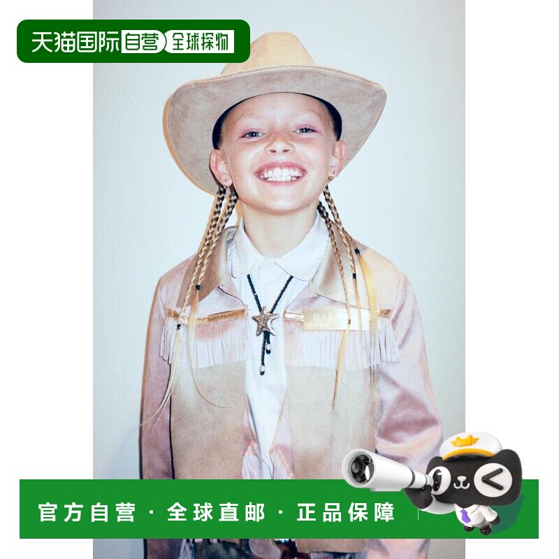 日本直邮Zara牛仔女孩流苏戏服夹克