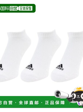 日本直邮adidas 低帮缓冲运动袜3双装 [EBB61-HT3434] 女士款短袜