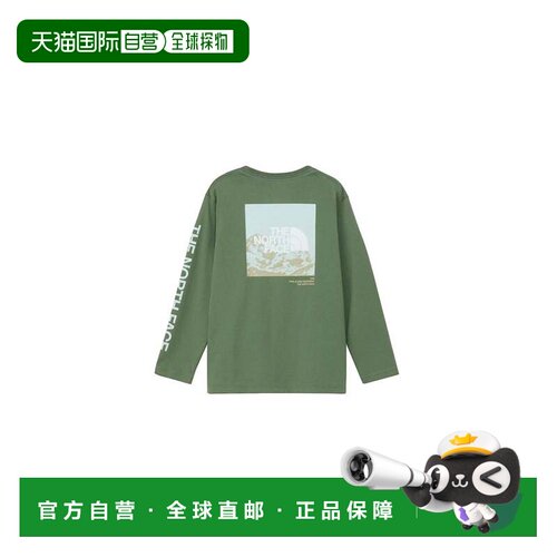 日本直邮THE NORTH FACE 儿童长袖图案T恤 小码 S码 SV GRAPH DG