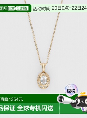 日潮 agete 阿卡朵【限定款】【11月生日石】K10托帕石项链白色