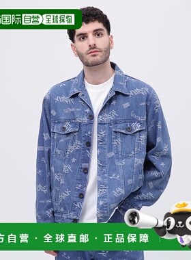日本直邮AVIREX TAGGING JACQUARD DENIM JACKET 牛仔夹克 [AV112