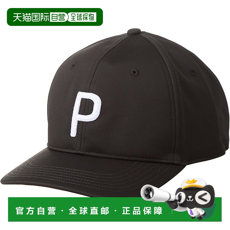 【日本直邮】彪马 高尔夫微绒线条P帽/025569 男 黑/白色