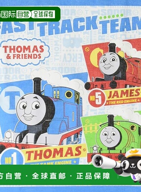 【日本直邮】OSK 午餐布 托马斯火车餐巾 蓝色 日本制造 午餐盒餐