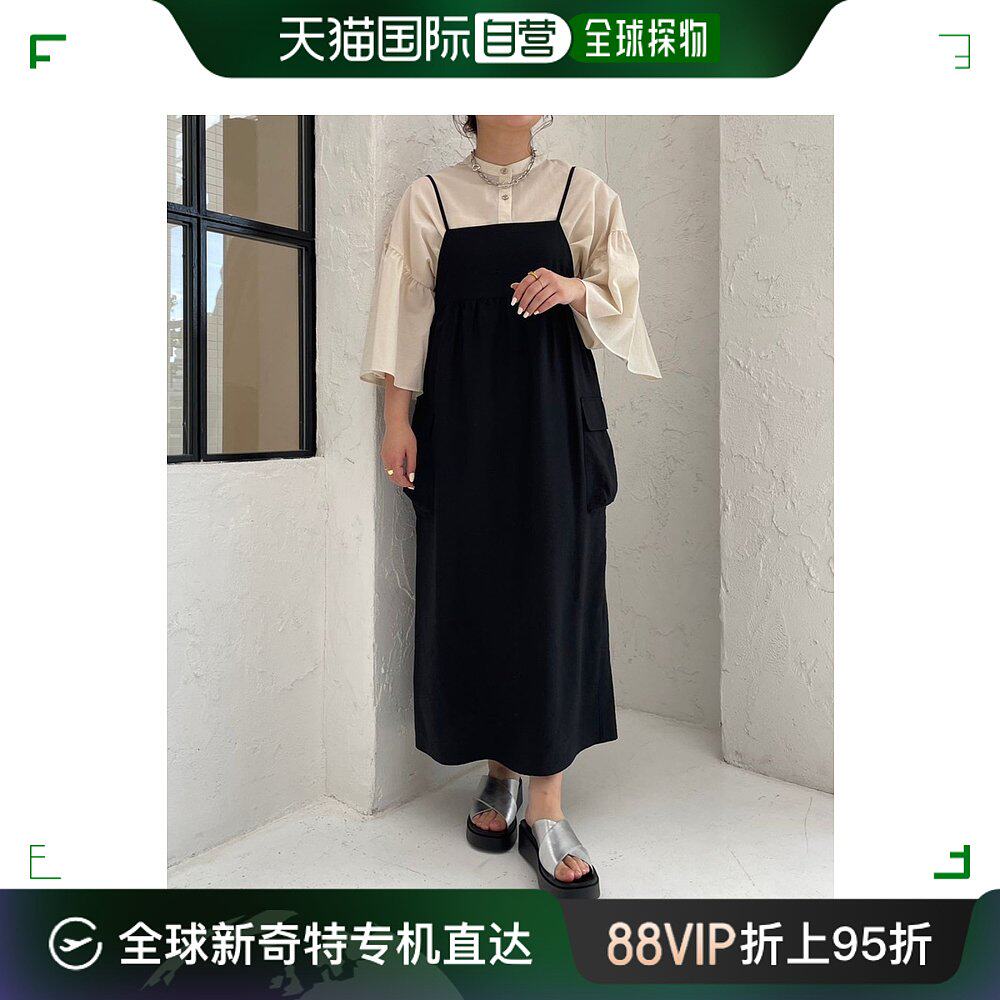 日本直邮LOWRYS FARM 女士特色口袋吊带连衣裙 107795 107795