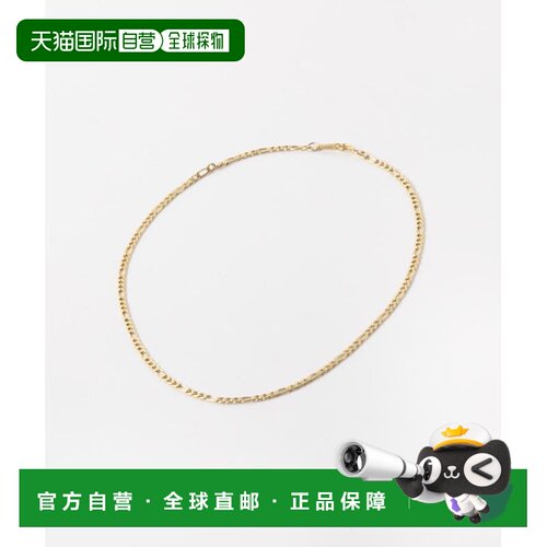 1h可退 日本直邮decor 女士 不锈钢镀金扁平链项链 UR26130224711