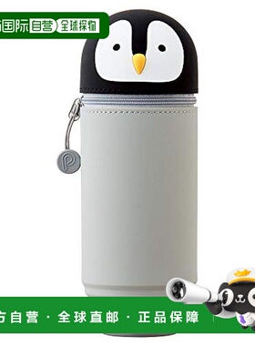 【日本直邮】lihit lab.文具用品立式笔袋BIG PuniLabo企鹅