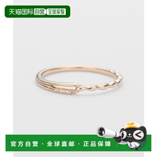 1h可退 日本直邮agete 阿卡朵 K5金属质感女士戒指 10241111155