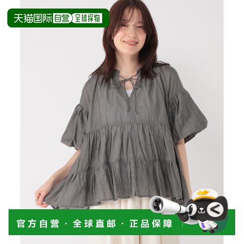 日本直邮studio CLIP 女装 泡泡纱层叠设计衬衫 6 【付后1h可退】