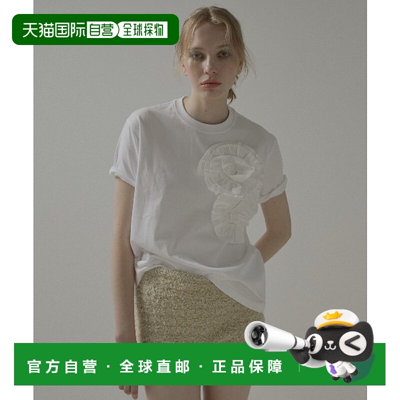 1h可退 日本直邮LE CIEL BLEU 女士花卉图案T恤 VxRSS2502L