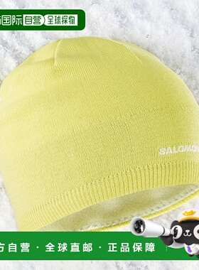 【日本直邮】SALOMON萨洛蒙 滑雪毛线帽 LC12338$ 淡黄羊毛保暖