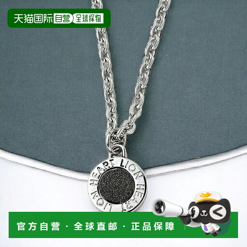 日本直邮LION HEART 圆形硬币项链 女士男士配饰品牌吊坠 04N126S