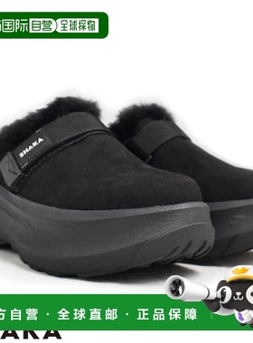 日本直邮SHAKA Snug Boa Mule GES 厚底凉鞋男女通用厚底凉鞋黑色
