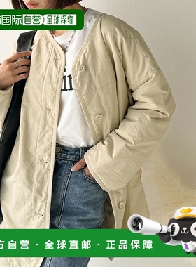 1h可退 日本直邮JaVa 女装 联名设计 无领侧拉链 中棉外套 jv1265