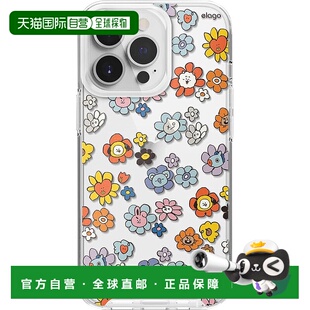 iPhone13 elago Pro Max FLOWER花束 BT21透明保护壳 日本直邮