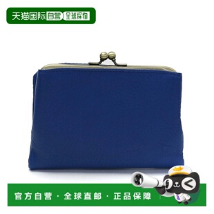 日本直邮CLEDRAN 双折扣紧凑型扣环钱包双折钱包 NUA NOM 真皮女