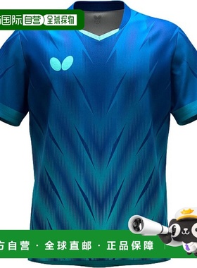 日本直邮Butterfly Fraser 衬衫乒乓球比赛衬衫47170-177短袖新款