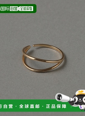 1h可退 日本直邮Lilas 女士V型空心K10黄金戒指 25111202416070