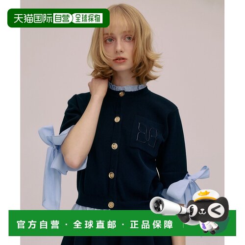 日本直邮eimy istoire 女装 蝴蝶结袖口开衫 11263113650针织