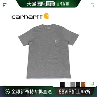 I022091 T恤男式 日本直邮carhartt 短袖 T恤深 WIP 口袋