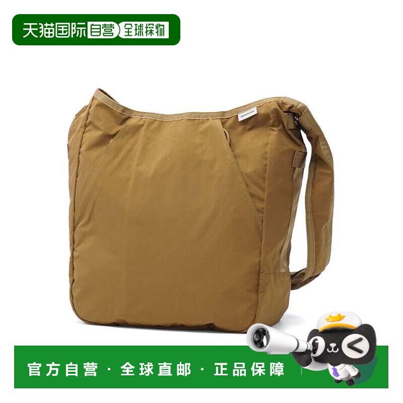 日本直邮COURIER COLLECTION 斜挎包 卡其色 18.4L A4大容量 尼龙