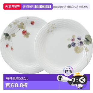 【日本直邮】Narumi鸣海 餐盘套装 20cm 2入 96011-23066P新款