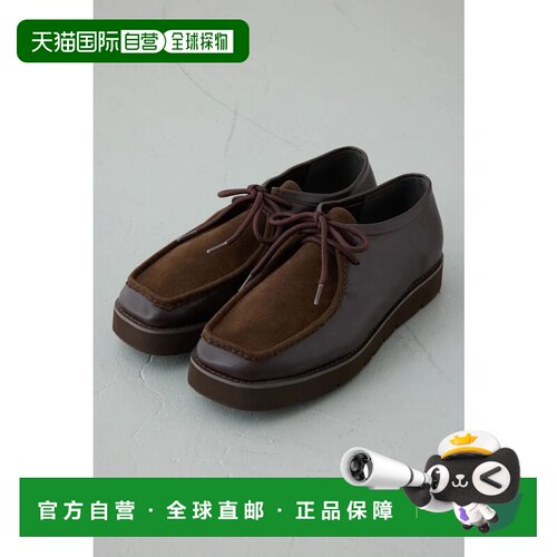 日本直邮MOUSSY 磨砂皮蒂罗尔鞋 棕色女鞋厚底鞋