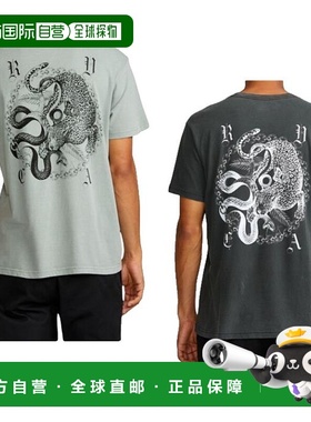 日本直邮RVCA 男士 Benj Battle 短袖 T 恤短袖 T 恤上衣街头服饰