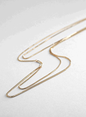 日潮跑腿COCOSHNIK 威尼斯链条垂坠项链  37