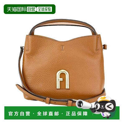 日本直邮FURLA 手提包 编号WB00780 颜色咖啡色斜挎包单肩包