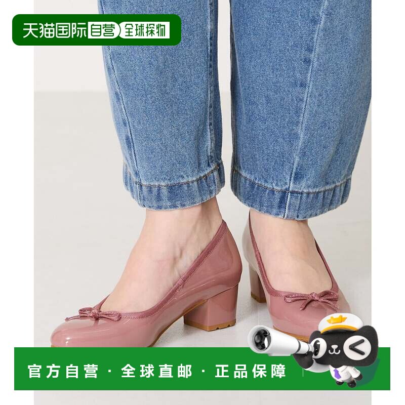 日本直邮Oriental Traffic 防水拨水晴雨兼用圆头芭蕾雨泵鞋 [OR5