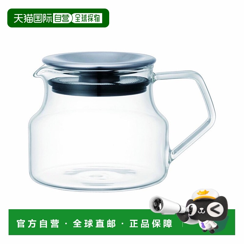 【日本直邮】KINTO一键式茶壶450毫升23087极简日常玻璃泡茶带滤
