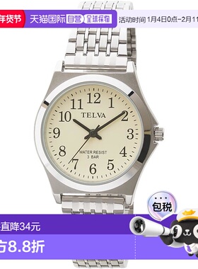 【日本直邮】CREPHA 男士防水指针手表 TE-AM150-CHS 银色