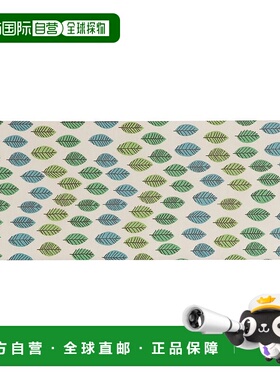 【日本直邮】Bestco 厨房垫 45x120cm 叶子图案 ND-1343 适用于机